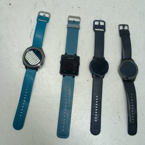 Lot de 4 montres connectées Samsung Galaxy Watch, Samsung Gear S2, Garmin Vivoactive - Non testé