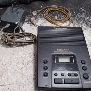 Panasonic vintage tapeless digital telephone answering machine - Working