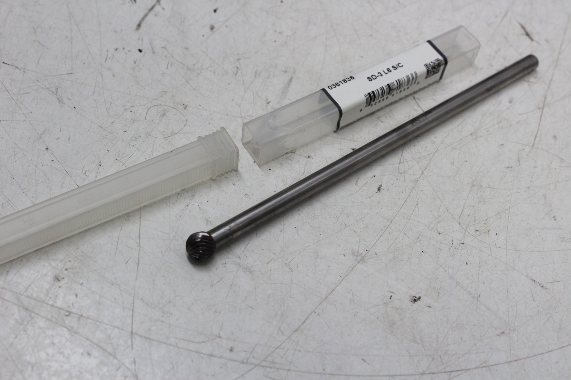 ORMADUS SD-3L6 Carbide Burr Single Cut 6 Shank  Ball shaped