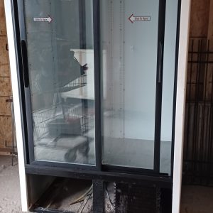 Commercial double sliding-glass-door merchandiser refrigerator 43-1/23" x 29" x 79" - Tested and Working
