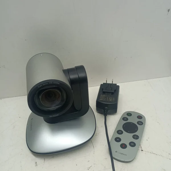 Working Logitech PTZ Pro Camera with remote and cable ( read description) 860-000481 V-U0035