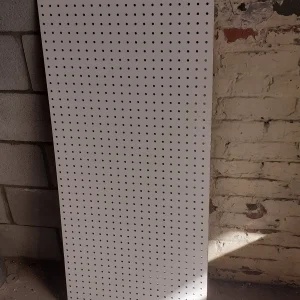 White pegboard 20.5"x45"