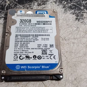 Western Digital Scorpio Blue 320GB 2.5" SATA Hard Drive WD3200BPVT - Tested and Wiped