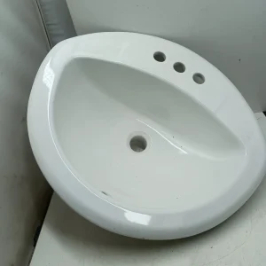 Crane Corona Lavabo 21-inch x 18 Semi Oval Bathroom  Sink -New